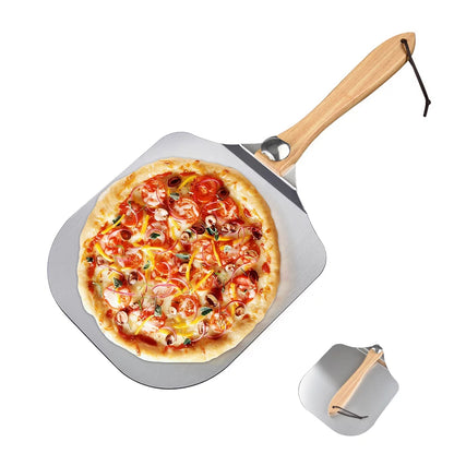 Luvan Aluminum Pizza Peel, 12 inch Non-stick with Foldable Handle