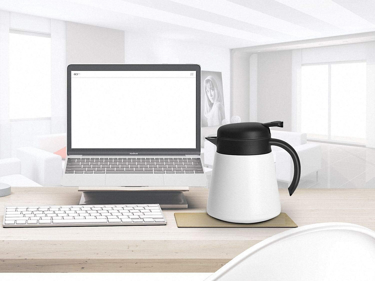 27oz Coffee Carafe 18/10 Stainless Steel/Double Walled Vacuum Insulated Thermal Carafe